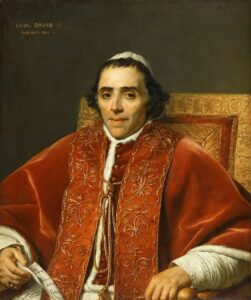 Papa Pio VII , ritratto di Jacques Louis David